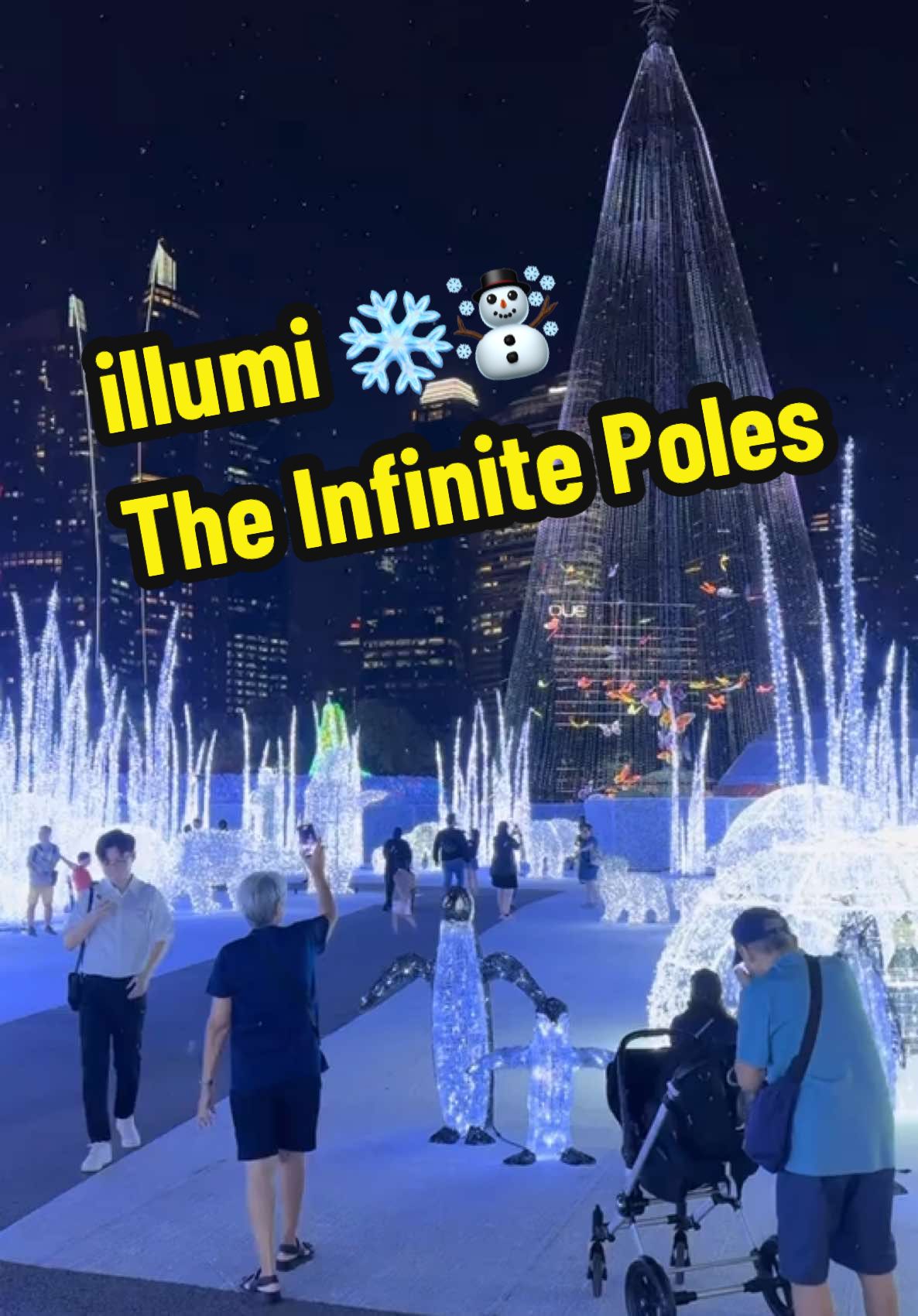 ✨❄️☃️🎄🌃 #singapore #illumiasia #illumisingapore #bayfront #christmasvibes #beautifulnight #magical #snows #light #exploresg #scenery #fyp #tiktoksg 