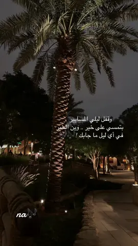 وقفل ليلي المسايير  ‏ بتمسي على خير .. وين الخير  ‏في أي ليل ما جابك !#fyp #viral #abdu #الشتاء #الحب❤️ #اكسبلورررررر #اكسبلورررررررررررررررررررر♡♡ #اميمه_طالب #البجيري 