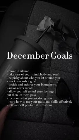 #DecemberGoals ⭐️