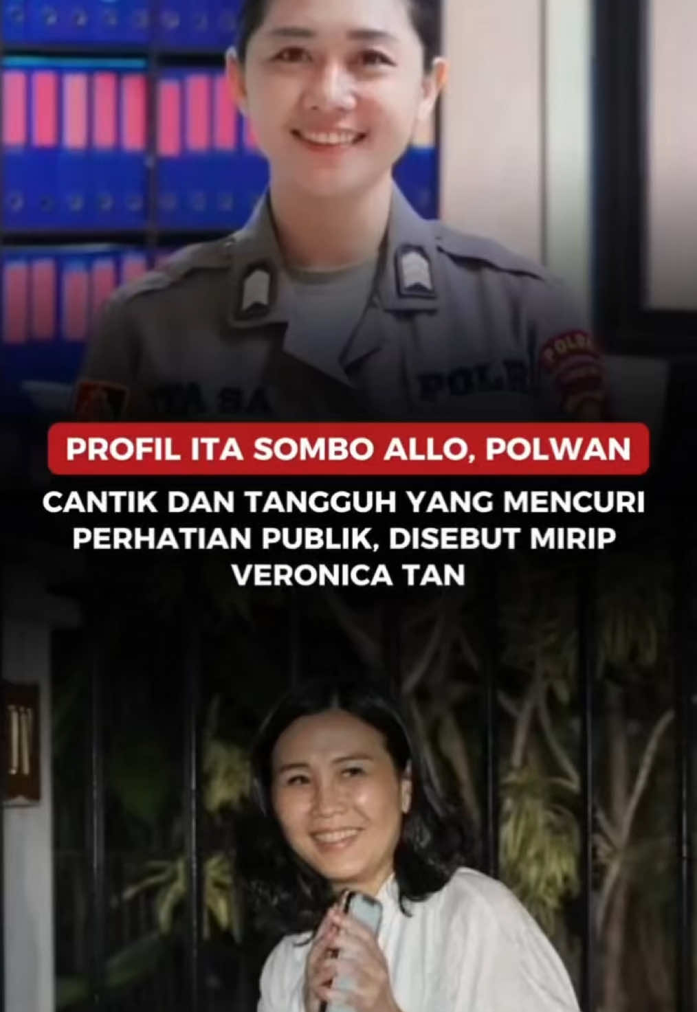 Profil Ita Sombo Allo, Polwan Cantik dan Tangguh Yang Disebut Mirip Veronica Tan😱