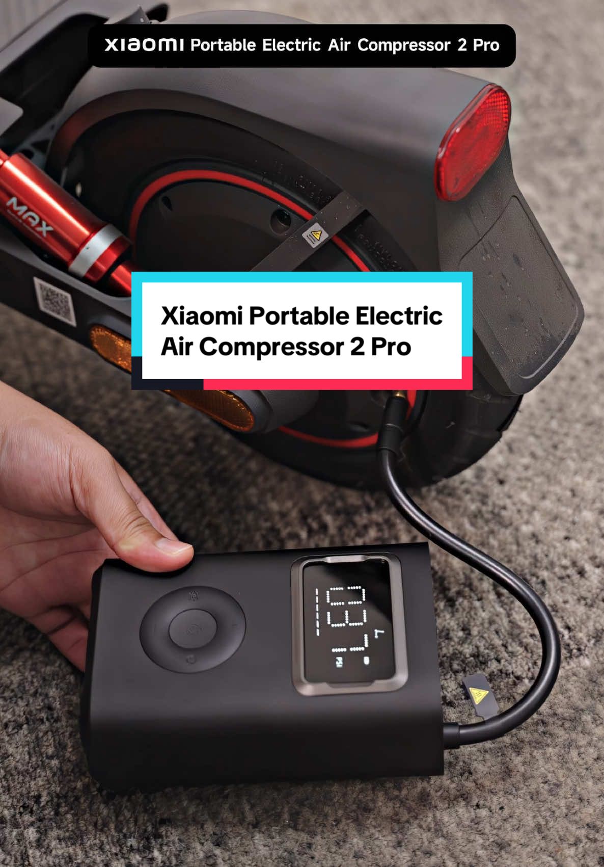 Say no more to manual pumps and get your wheels back on track in no time with the portable #XiaomiElectricAirCompressor2Pro! Now available for only Php 2,809. Get yours now!