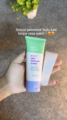 mudah dan tanpa rasa sakit woy😍🤍 #milkrecipeid #buluketiak #hairremoval #fypシ゚ 