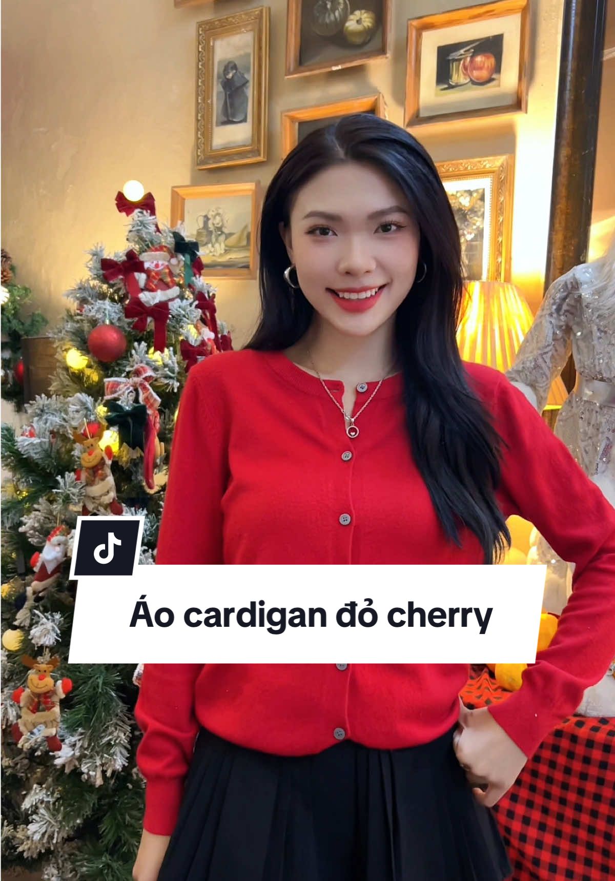 Gợi ý outfit diện giáng sinb cho chị em ❤️ #melinfa #aolen #thoitrang #trending #aolennu #fyp #lendetkim #cardigan #macdepmoingay #giangsinh #thudong #christmas 