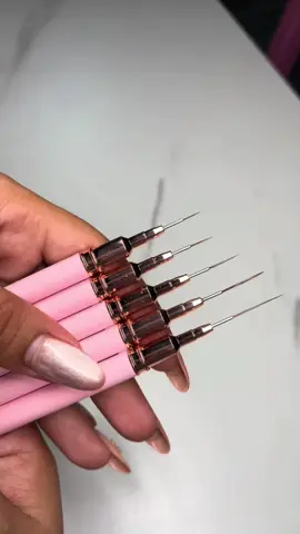 Monja 5/9Pcs Nail Art Liner Brush Set😍#nailartbrushes #nailbrush #beginnernailtech #nailtech #fypシ゚viral #fyp 