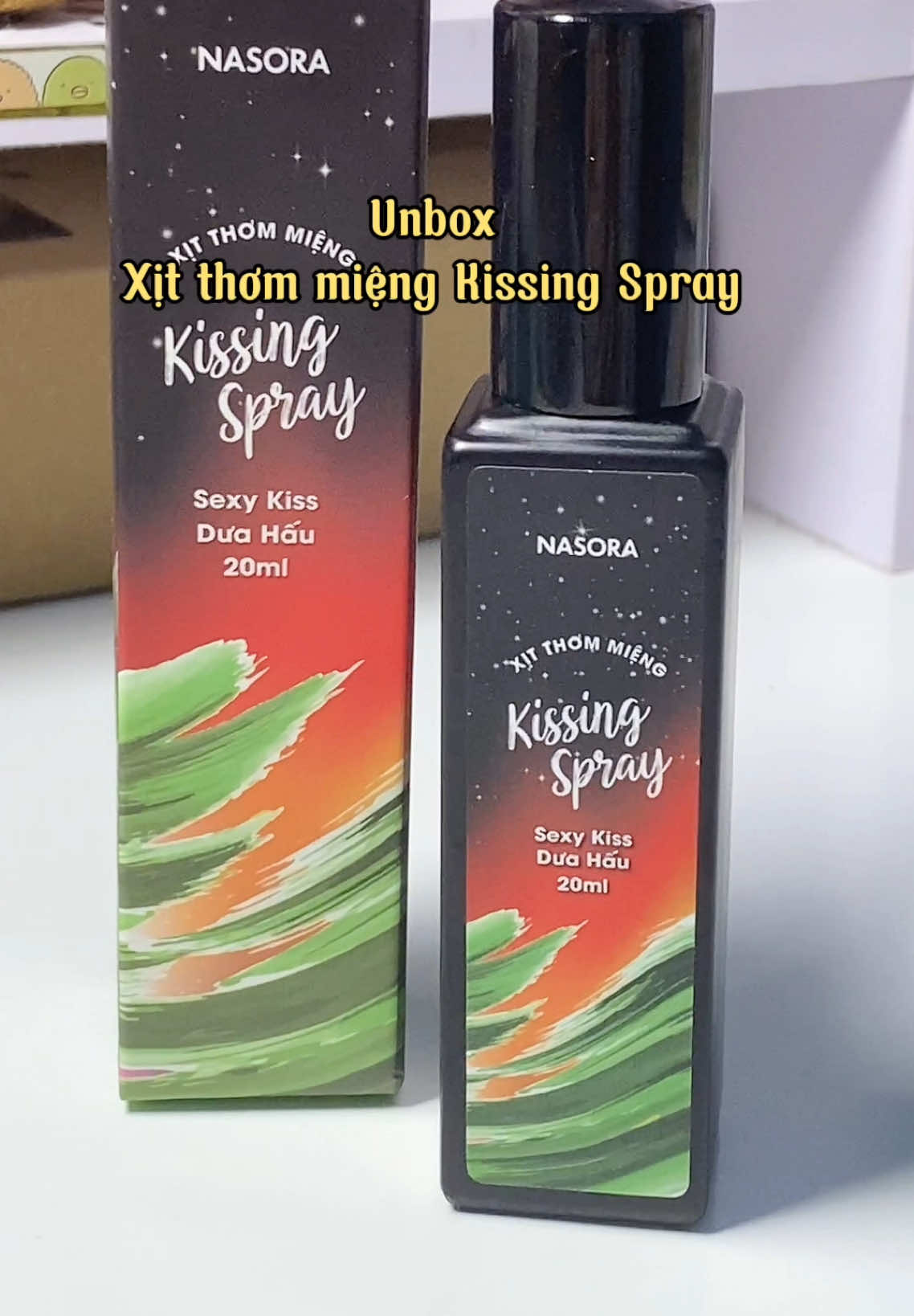 Unboxing xịt thơm miệng vị dưa hấu #kissingspray #xitthommieng #duahau🍉 #unboxing #unbox #tiktokshop 