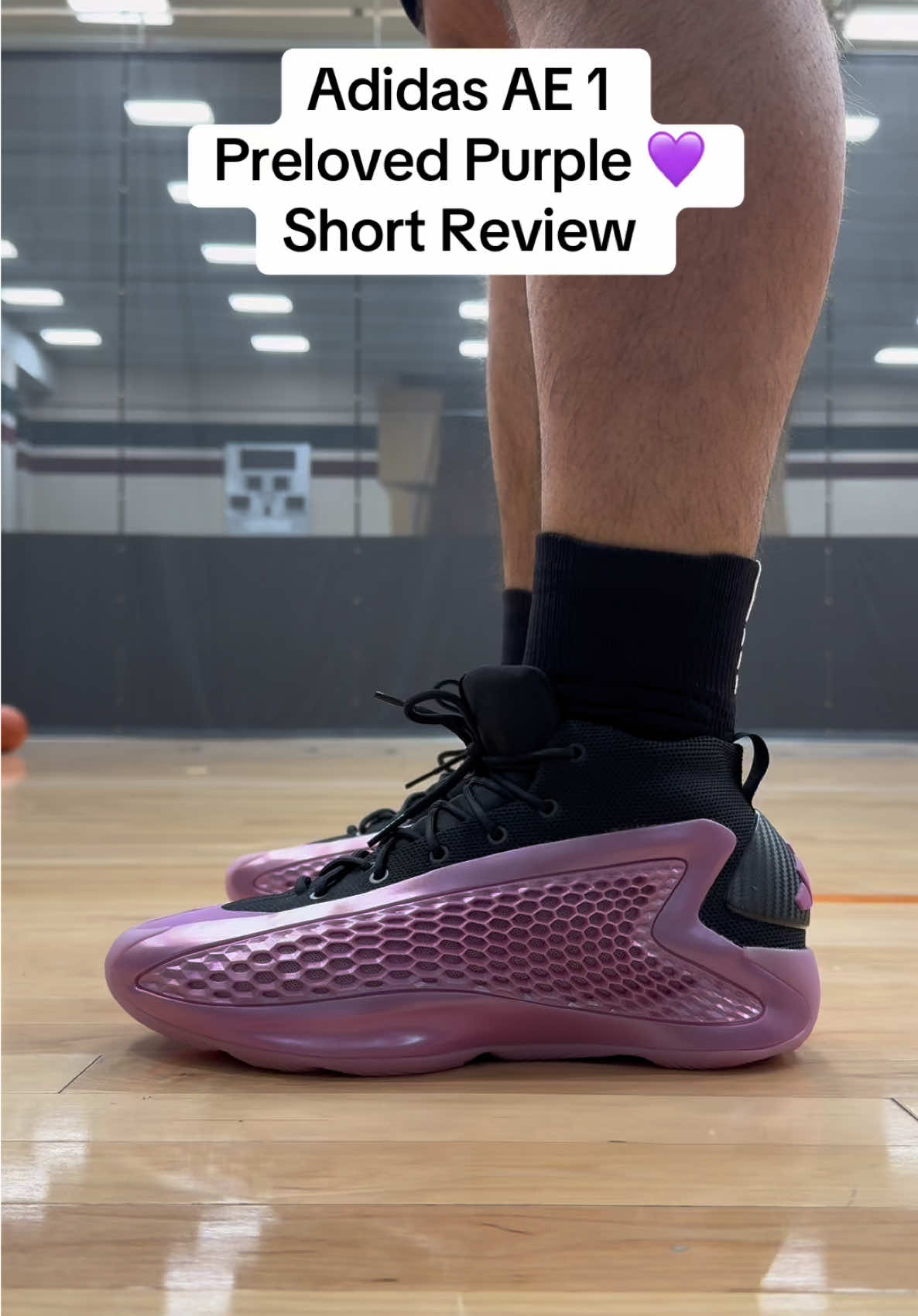 Adidas AE 1 “Preloved Purple” On Feet & In Hand Looks - Short Review . If you’ve played in the Adidas AE 1, what are your thoughts on them? . @adidas  . #adidas #adidasae1 #ae1 #sneakers #basketball #basketballshoes #kotd #kicks #sneakrtweakr