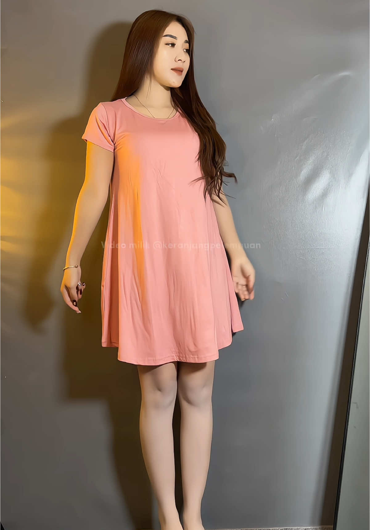 Membalas @#@melia.kawinda adem nyaman di pake#dressmurah #outfitmurah #outfitceweksimple #homedress 