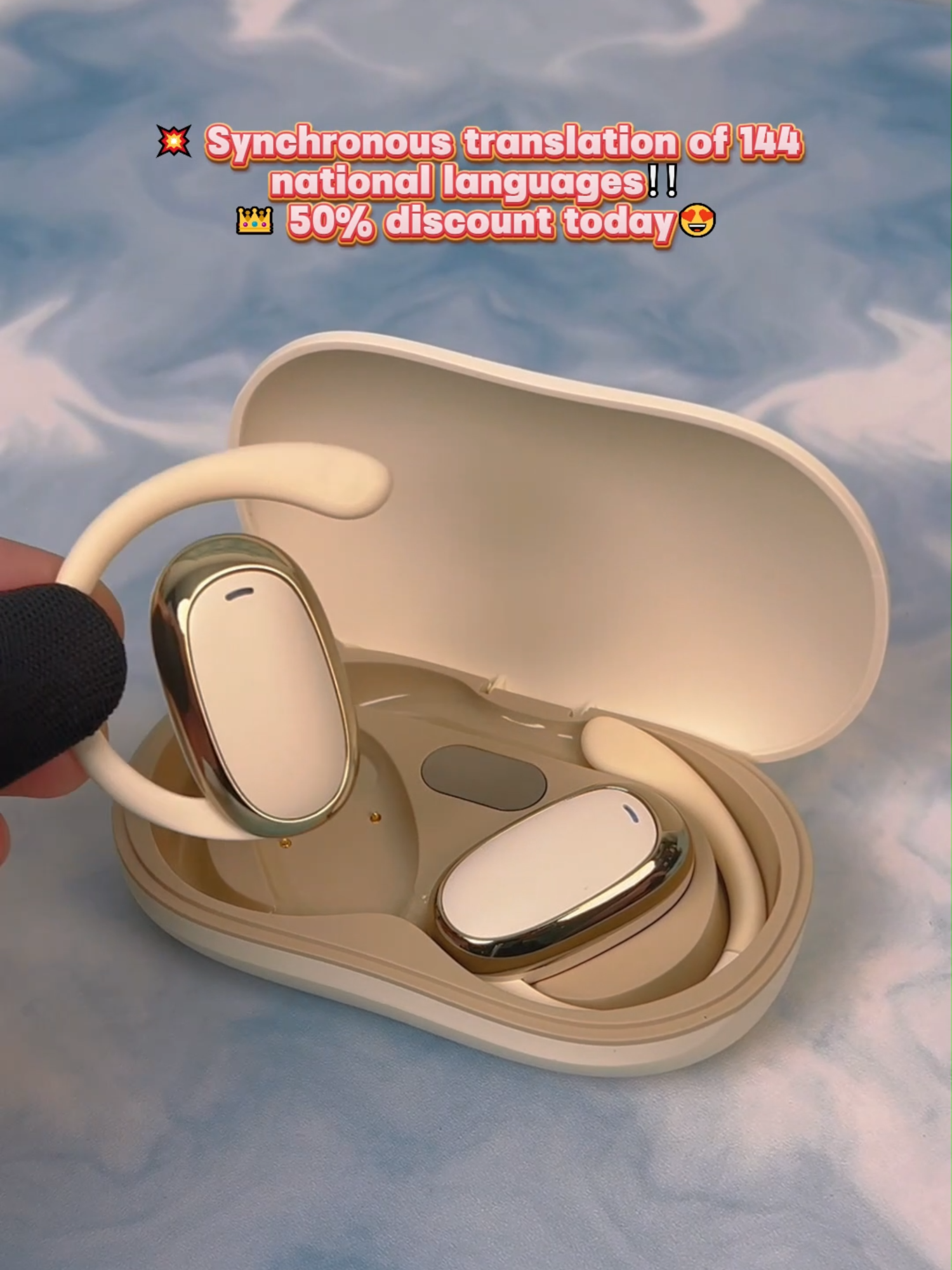 You can travel around the world with these headphones! It's really cool that 144 languages are supported for translation!#earbuds #earbudswireless #headphones #bestphoneaccessories #overearheadphones #wirelessearbuds #fyp #headphonesbluetooth #halloeen #blackfriday #Translationheadset #tiktokmademebuylt