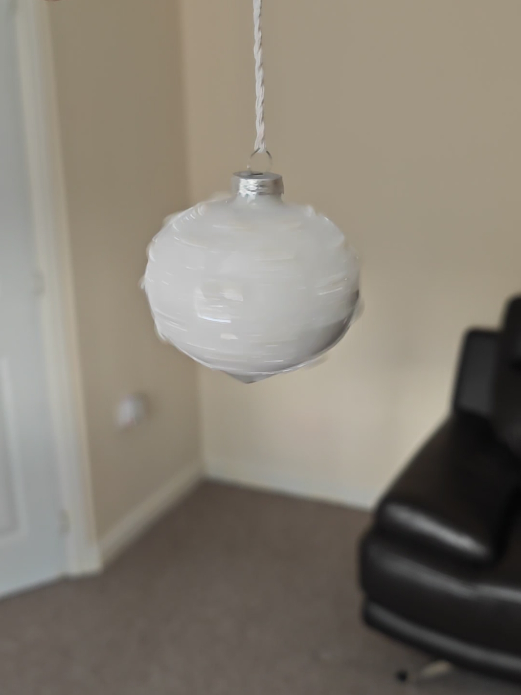 Finally got the tree up, and guess what? Lametta tinsel has made its grand debut—because clearly, my tree needed a bit more *extra* this year! #christmas #decorateforchristmas #christmasdecor #christmastreetransition #christmastree #lametta #whitechristmas 