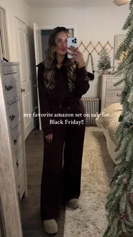 Easily one of my favorite purchases-need it in every color!! Feels just like skims but half the price ☁️ SUUKSESS Women 2 Piece Lounge Matching Set Wide Leg Sweatpant Half Zip Sweatshirt #amazonfinds #blackfriday #skimsdupe #amazonskims #suuksess #fashion #fyp #aesthetic 