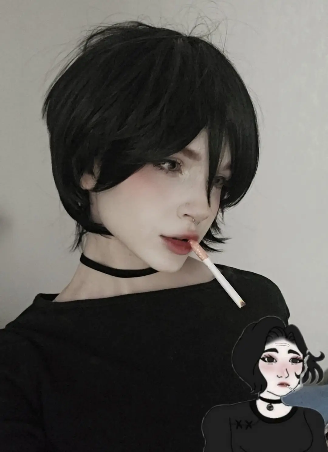 йоу думер гёрл больше в тг: моль через ноль #doomergirlcosplay #doomergirl #doomer #fypシ #fyp #fypシ゚viral #cosplay #goth 