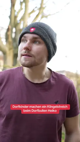 Dorfkinder machen ein Klingelstreich beim Dorfbullen Heiko 😂 #dorfbulle #nikolaj #klingelstreich #dorfkinder 