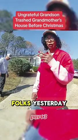Ungrateful Grandson Trashed Grandmother’s House Before Christmas #cops #police #fbi #viralvideo #law #christmas 