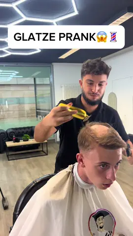 GLATZE PRANK😭😱💈 #friseur #barber #wolfsburg #kommhair #buzzcut #glatze #prank 
