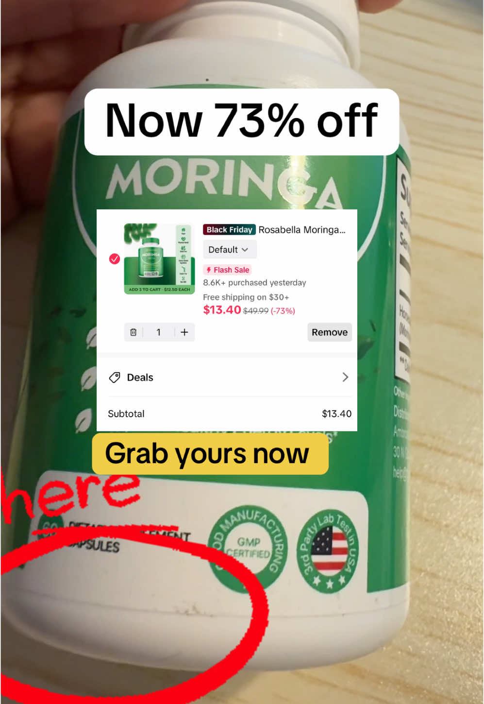 Rosabella Moringa Black Friday Sale! #cortisol #drbarbaraoneill #rosabellamoringa #naturalremedy #homeopathic #tiktokblackfridaysale #tiktokcybermondaysale #trending 