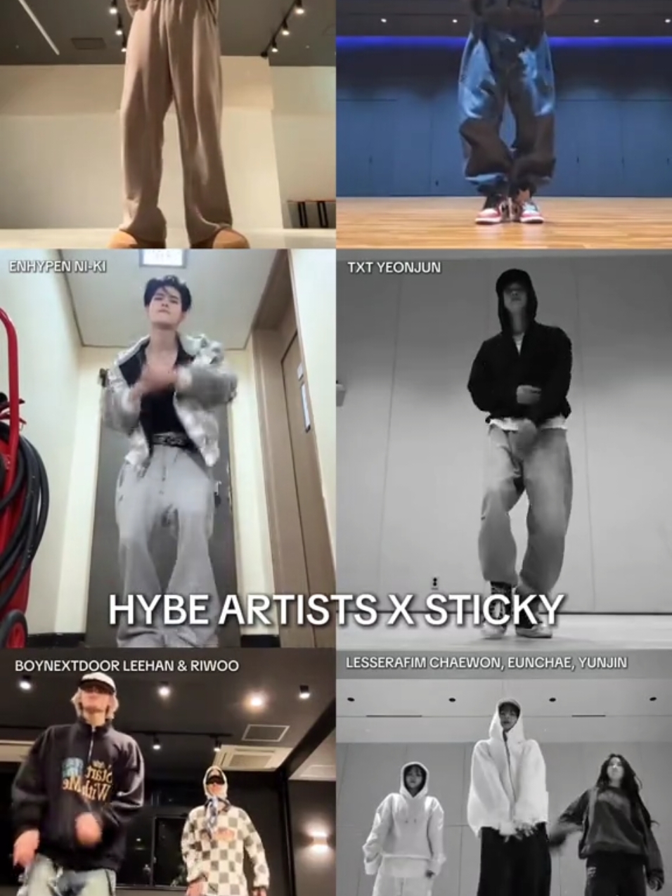 NI-KI FINALLY DID THE STICKY DANCE WE CHEER!! 🔥🔥🔥 here's the updated hybe artists who did the sticky challenge so far: enhypen ni-ki, txt yeonjun bts jhope, &team k, lesserafim chaewon, eunchae, yunjin, and boynextdoor leehan and riwoo #enhypen #stickychallenge #ni_ki #txt #yeonjun #sticky #bts #hobi #andteam #lesserafim #boynextdoor #hybe #enhypenxo #kpop #fyp  @enhypen  @txt.bighitent @bts_official_bighit @andteam_official @boynextdoor_official @le_sserafim 