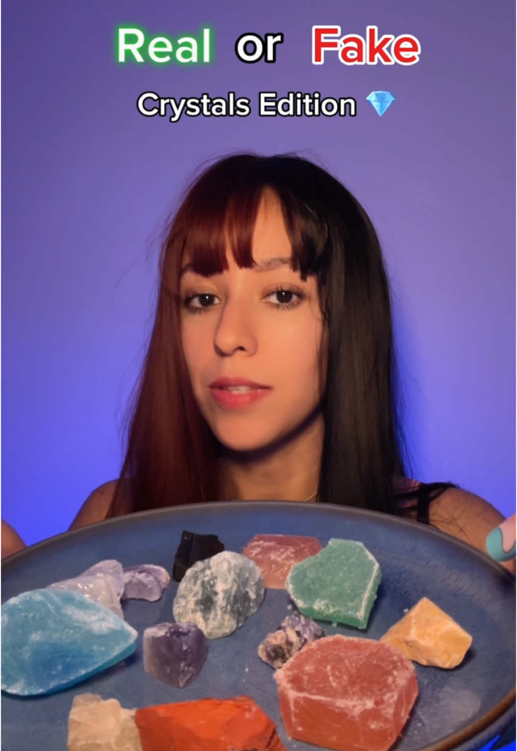 ASMR Real or Fake Crystal candy edition 💎 Concept inspired by @ASMR Livvy 🌜🕯️ These Crystal Candies are from @Silky Gem Crystal Candy ✨ If you’d like to support me you can do so by ordering with the 🔗 in my bi0 and using c0de unity for 10% off 🥰 #asmr #asmrfood #asmreating #crystalcandy #realorfake #asmrsounds #crunchy #satisfying #asmrmukbang #bestasmr #relaxing #forsleep #usa_tiktok #thatactuallygivesyoutingles #asmrunity #fyp #foryou #foryoupage 