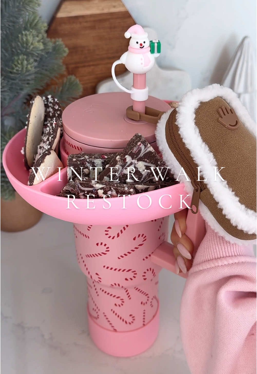 Restocking my tumbler for a winter walk in Central Park ❄️ @Bloom Nutrition #bloompartner #asmr #restock #restockasmr #candycane #grwm #tumbler #nyc #satisfying #cozyvibes #organization #asmrpacking #snacks #christmasvibes 