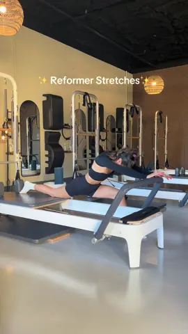 My favorite stretches to do on the reformer!! 🖤    set: @csb socks: @MoveActive          #pilates #pilatesinstructor #reformer  #moveyourbody #reformerpilates #megaformer #reformerclass #reformerflow #pilatesinspo #pilatesabs #pilatesgirl #pilatesinspiration #corestrength #pilatesdaily #pilatesinspodaily #stpetepilates #tampapilates #corechallenge #pilateslovers #CapCut 