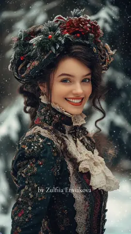 Elegant Vintage Winter Fashion ✨️✨️✨️@Kling AI #lady #dress #woman #aesthetic #fantasy #steampunk #zulfiiaermakova #titanic #dress #victorian #gothic #klingai_official #fashion #vintage #christmas 