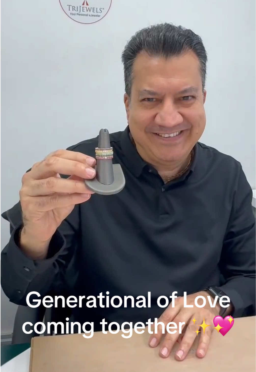 Generational of Love coming together 💖  #christmas #christmasgiftideas #giftideas #family #generations #Love #ring #ringstack #foryoupage #foryoupageofficiall #giftsforher #ringsoftiktok 