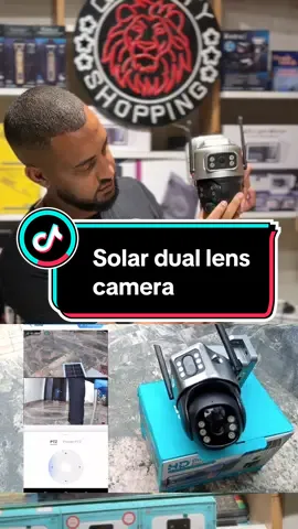 Solar dual lens camera #solar #camera #cctv #fyp