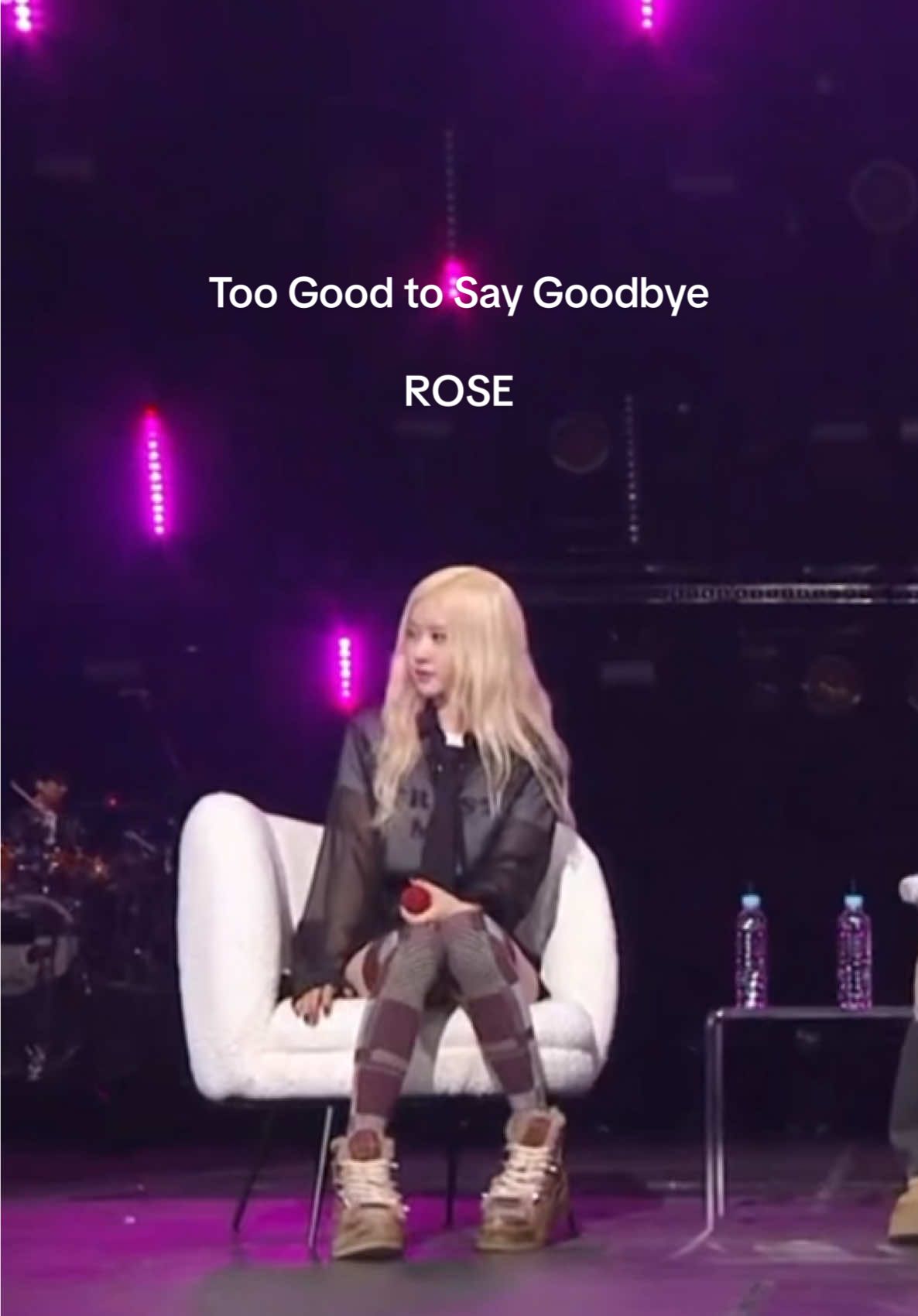 This is way too good @ROSÉ 🔥 #rosie #rosé #brunomars #toogoodtosaygoodbye 