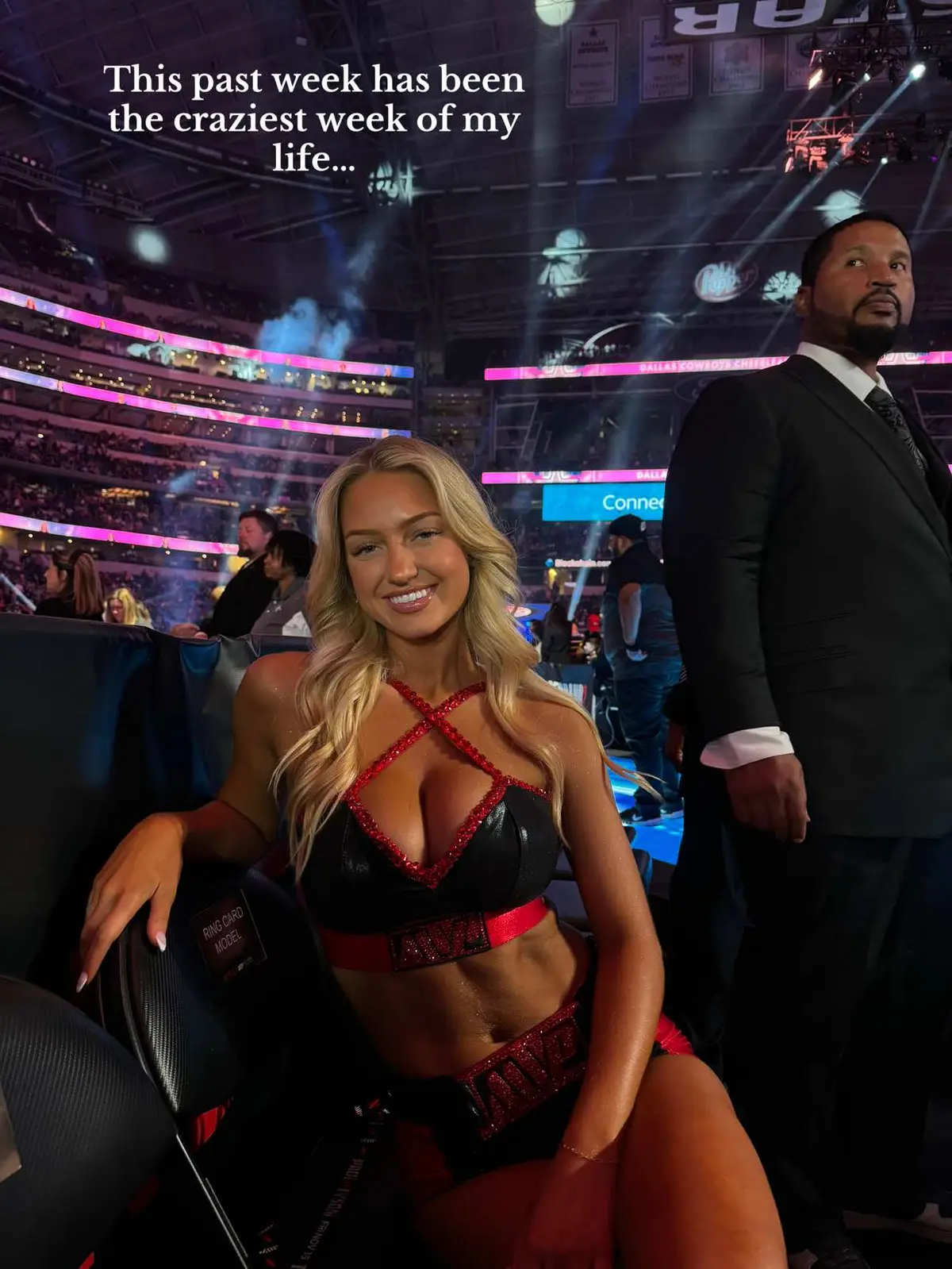 #blessed #paultyson #ringgirl #sydneythomas  
