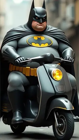 Fat Batman driving motorcyle #batman #ai #trendding #dccomics #anime #fat #vaiprafy 