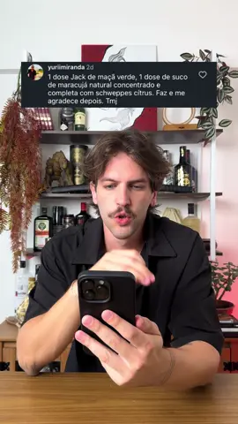 múmia apple ingredientes: jack apple suco de maracujá concentrado schweppes citrus gelo 💥 #drink #drinks #jackdaniels #apple #maçã #verde 