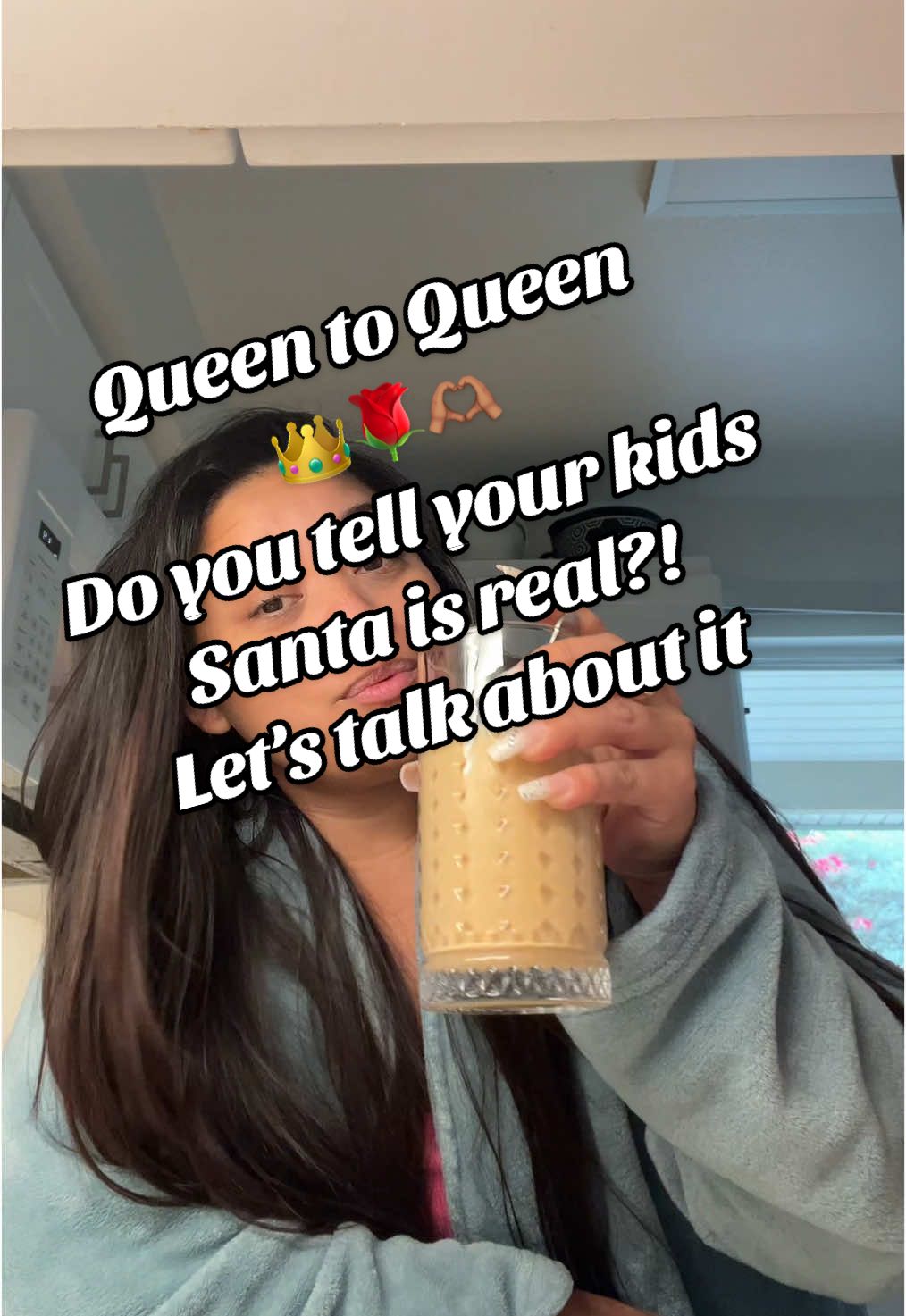 #stitch with @Lauren Paige  good morning  this is my way .. love to hear how other queens do it i love that we are all do holidays different it really expands my mind and helps me with my kiddos at times 🫶🏽🌹 #santareal #parenting 
