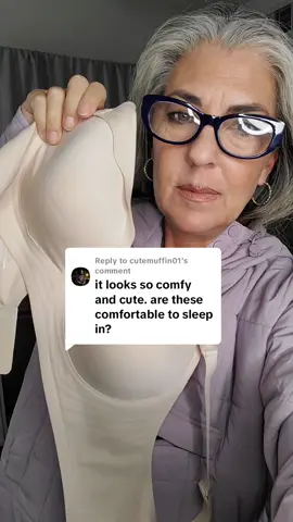 Replying to @cutemuffin01 hi! yes, these bras are comfortable enough to sleep in. I've slept many a nights in this bra. you'll love it! linking here again  #oeak #bra #lingerie #fashion #women #over40 #over40fashion 