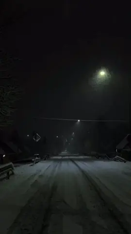 #snow #dark #night #walk #black #vibe 