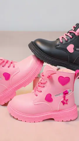 DREAM Girls' fashionable boots versatile casual Korean heart-shaped decorative children's sweet princess size27-37. #dreamkidscollection #Dream Kids Fashion #dreamshoesfashion 