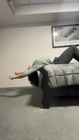 Bending over backwards to find my zen after a week at the office #donnakfreeman #yoga #backbends #bedyoga