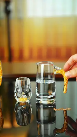 Ly Rươ.u mắt trâu vảy vàng! Nhìn thấy sang choảnh rồi! #lyruoumattrau #giadungthongminh242 #nguyetdan #xuhuong 