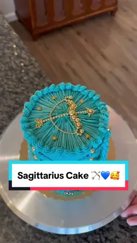 Trust the process, okay?🥲🥲🥹🏹💙♐️ Zodiac Cakes are my new OBSESSION🥳🩷 #cakedecorating #zodiacsigncake #sagittariuscake #birthstonecake #cakeart #monochromaticbluecake 