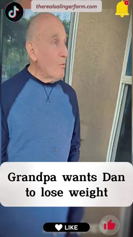Grandpa thinks Dan is overweight #grandpa #family #dementia #caregiver #fyp #fypシ #father #viralvideo 