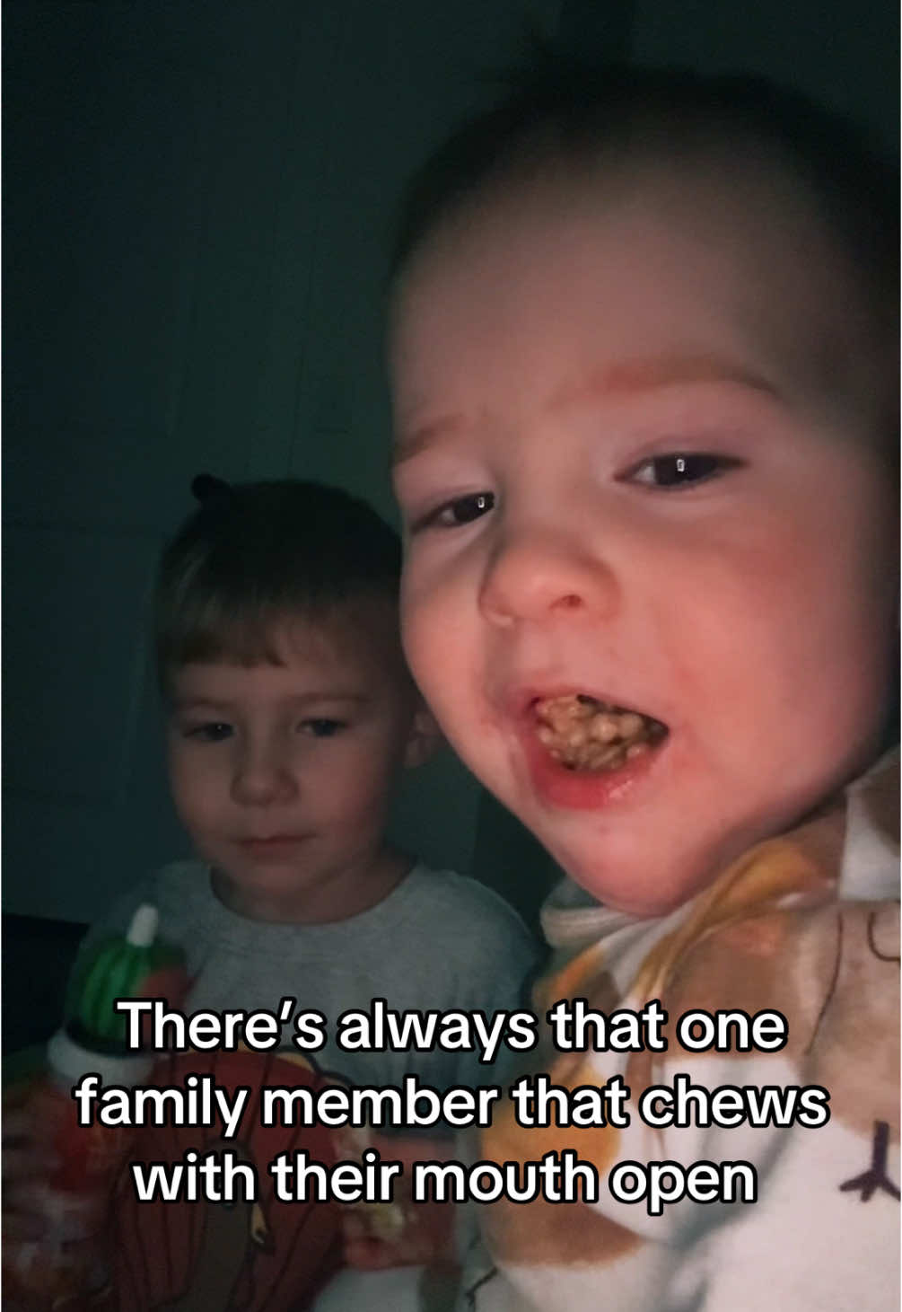 We all know that person 😂 #chewingwithmymouthopen #thanksgivingdinner #chew #mouthopen #chewing #annoying #family #foryoupage #petpeeve #habit #annoyed 