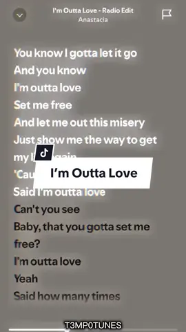I’m Outta Love - Anastacia #imouttalove #imouttaloveanastacia #anastacia #spedup #spedupsounds #spedupsongs #spedupaudios #spedupsong #spedupsound #speedsongs #t3mp0tunes #fyp #foryoupage #fypage #viral #fup