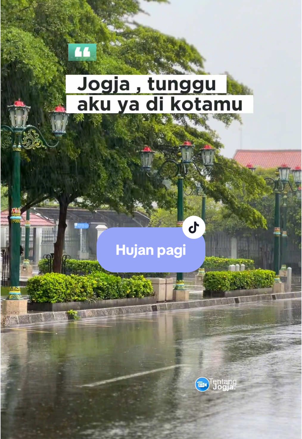 Jogja pagi ini sudah di guyur hujan 🌧️ , di tempat kalian hujan ga ? #jogja #jogjakarta #jogjaistimewa #tentangjogjaig #tentangjogja #jogja24jam #kulinerjogja #yogyakarta #malioboro 