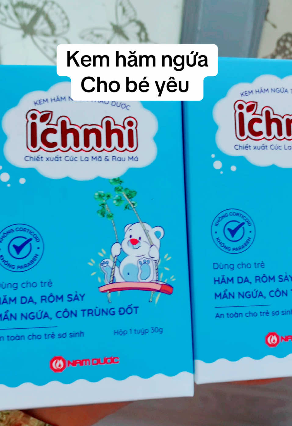 Kem hăm ngứa thảo dược Ích Nhi#qtngocthuy #kemhamnguathaoduocichnhi #kemhamchobe #ichnhi #namduoc #xuhuong 