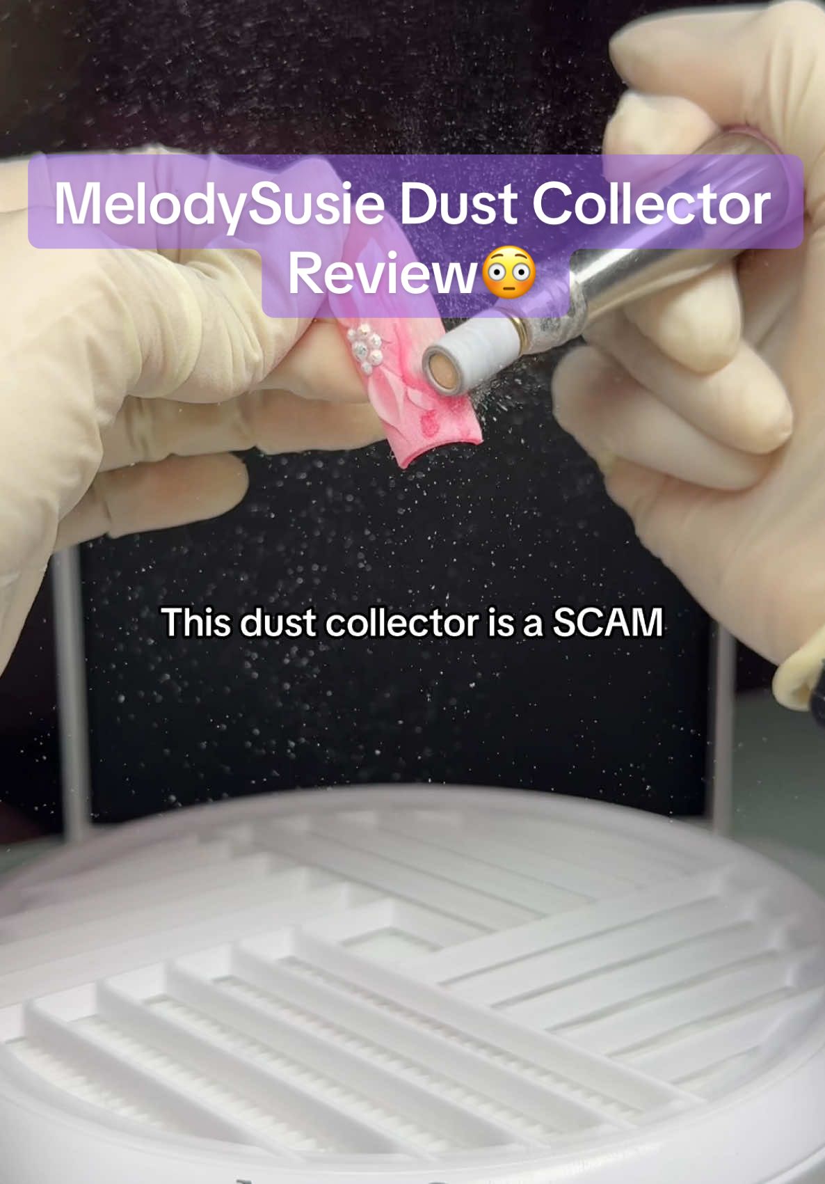 This dust collector exceeded my expectations😅  SHOP THEIR BLACK FRIDAY SALE🤩 11/13- 12/2 @melodysusie #melodysusie #tiktokshopblackfriday #nailtech #nails #dustcollector #viral 