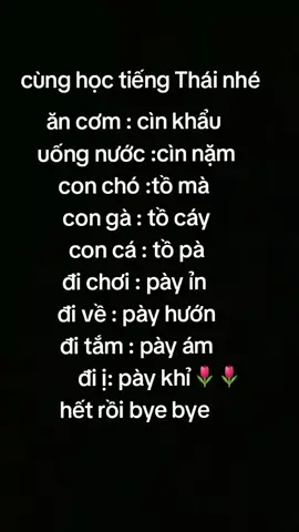 học tiếng Thái cùng tớ nhé 