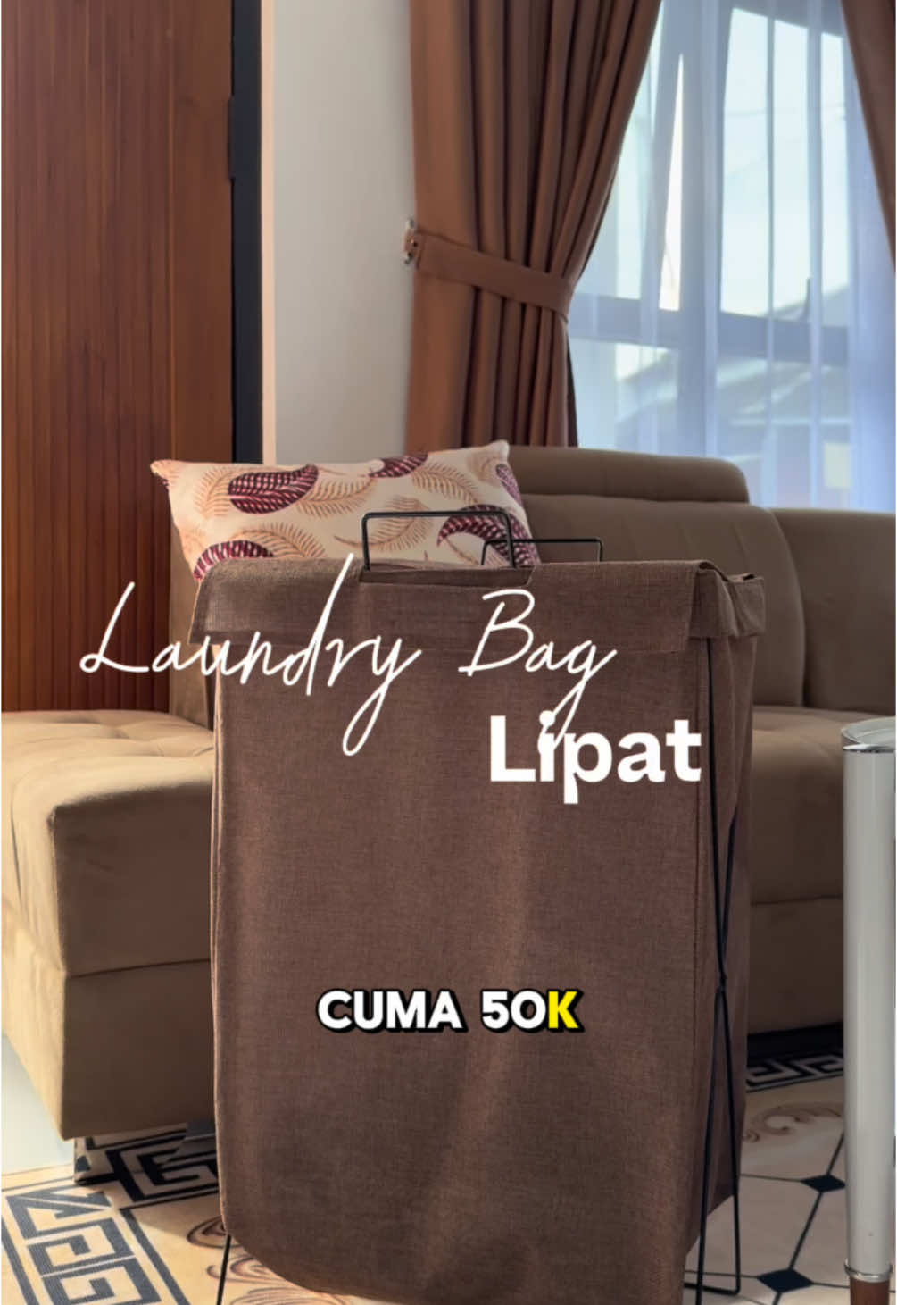 Laundry bag keranjang cucian mesin cuci aesthetic bisa di lipat #laundrybag #keranjangcucian #laundry #homedecor #rumahminimalis #rumahidaman #perabotanrumahtangga 