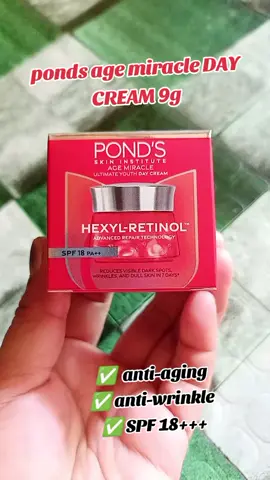 Ponds age miracle day cream spf18+++ #ponds #agemiracle #antiwrinkle #antiaging #daycream #foryou #foryoupage #affiliatemarketing #viral 