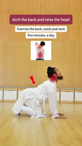 Arch the back and raise the head,exercise the back,waist and neck.#taichi #meridian #practice #exercise #tcm #wudang #chineseculture #healthy #healthandwellness #healthylifestyle #waist #back #shoulders 