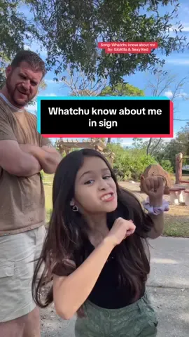 Where does she get it from? #fatherdaughter #asl #song #trend #deaf #wholesome #fypシ #kybyeee 