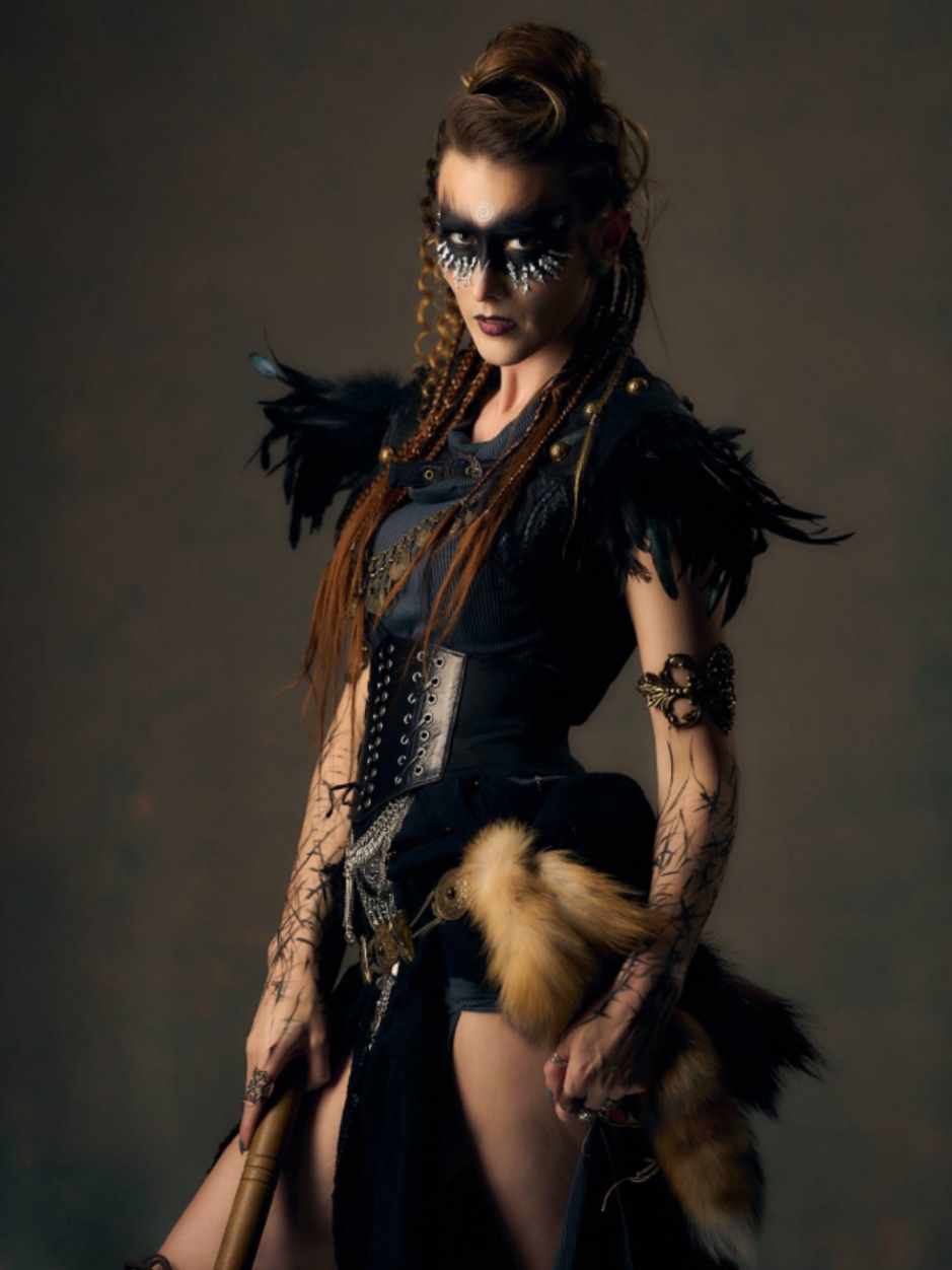 Death Stare 💀 . . 📸 @Noun Photography   Hair: @Naomi Trotto | BA Salon Owner  & Styled.by.emilyl Makeup: Madisenmakeup  . . #viking #vikings #vikingrise #vikingcosplay #vikingtok #vikingwoman #vikinghair #Hair #makeup #vikingbraids #fantasy #fantasytok #fantasycostume #fantasycore #nordic #nordicinspiration #cosplay #cosplayer #nerd #geek #costume #costumedesign #layers #Model #photography 