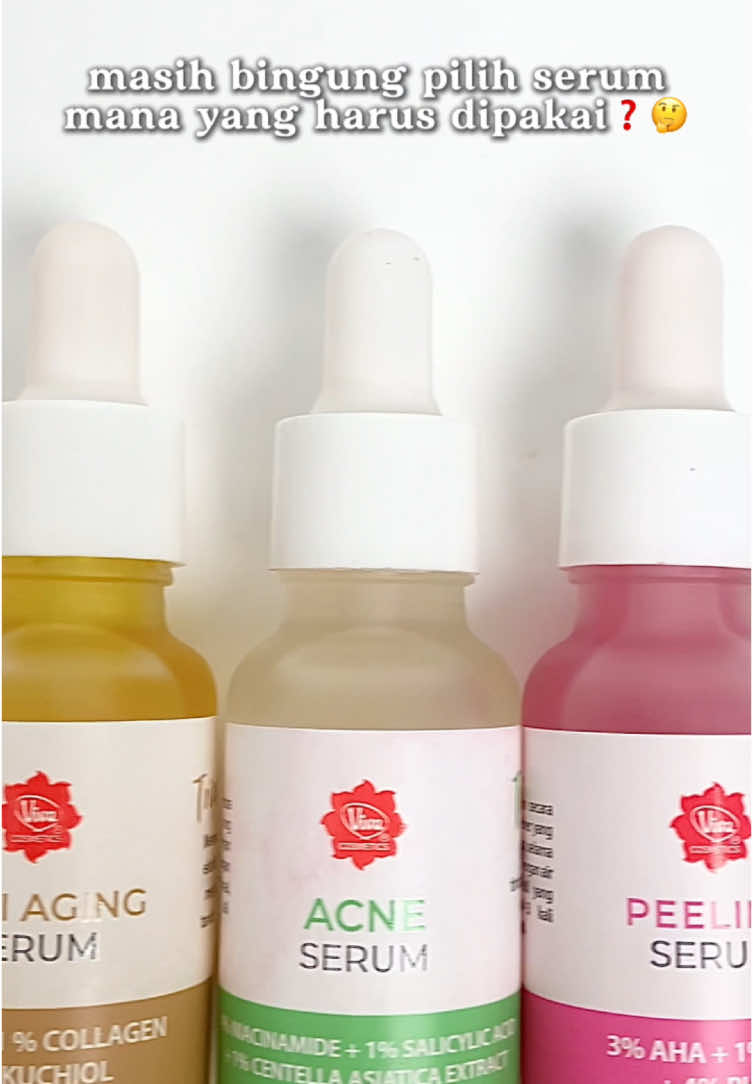 sekarang udah ga bingung lagi kan pilih serum sesuai kebutuhan kulit kamu bivers?👀💗🫶🏻 #serumviva #serum #recommendations #skincaretiktok #foryou #vivacosmetics 
